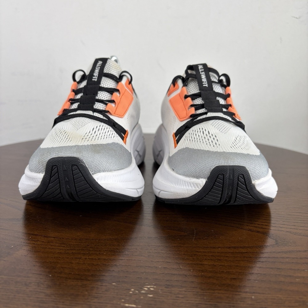 AllSwifit Shoes Women's 6 White Orange Gray Athletic Running Lace Up Sneaker - Picture 2 of 16
